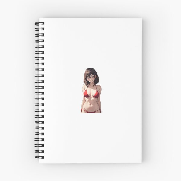 Item preview, Cute Anime Waifu with Blue Eyes in Red Bikini designed and sold by JohnTitor2023.