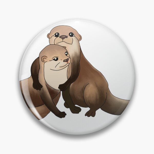 Item preview, Cuddling otters designed and sold by LisaTrincaArt.