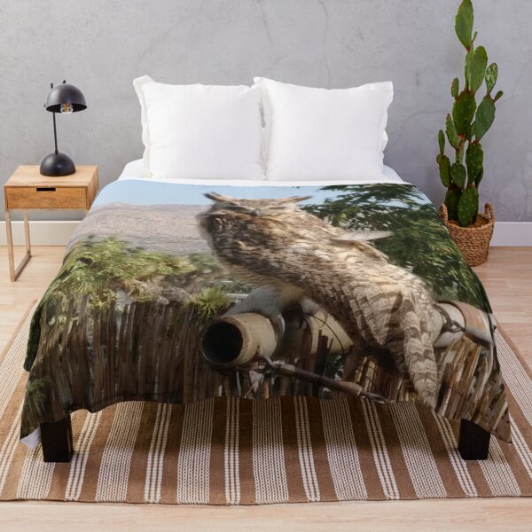 Item preview, Great Horned Owl photo - Joshua Tree California animals designed and sold by abeautifulife.