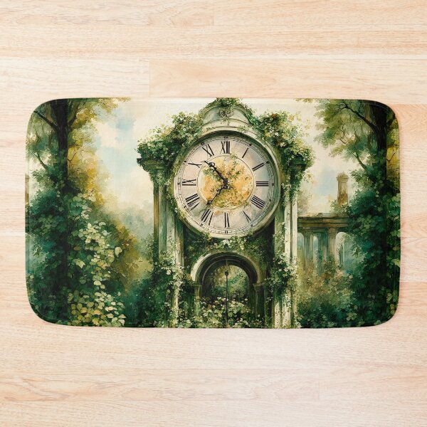 Item preview, An Antique Clock In An Abandoned Garden designed and sold by LanaGustavsson.