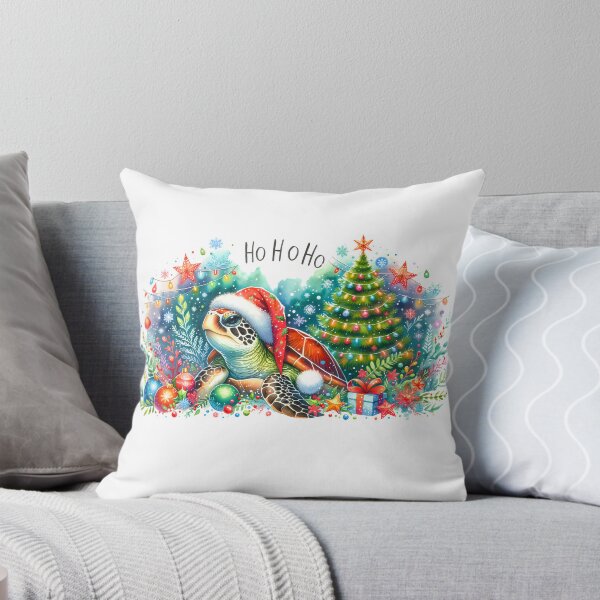 Item preview, Sea Turtle Christmas Santa Hat Watercolor Gift ,sea turtle water color, christmas Gift for Turtle Lovers, Sticker  turtle designed and sold by Netroder.