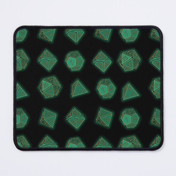 Item preview, Dungeons and Dragons Dice - Green and Black designed and sold by vintagejudy.