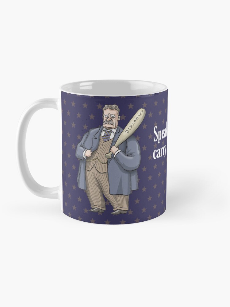 Thumbnail 3 of 6, Coffee Mug, Theodore Roosevelt designed and sold by MacKaycartoons.