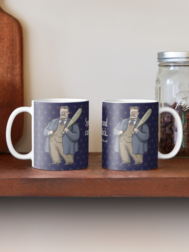 Coffee Mug, Theodore Roosevelt designed and sold by MacKaycartoons