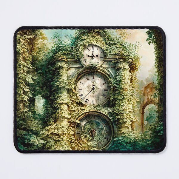 Item preview, An Antique Clock In An Abandoned Garden designed and sold by LanaGustavsson.