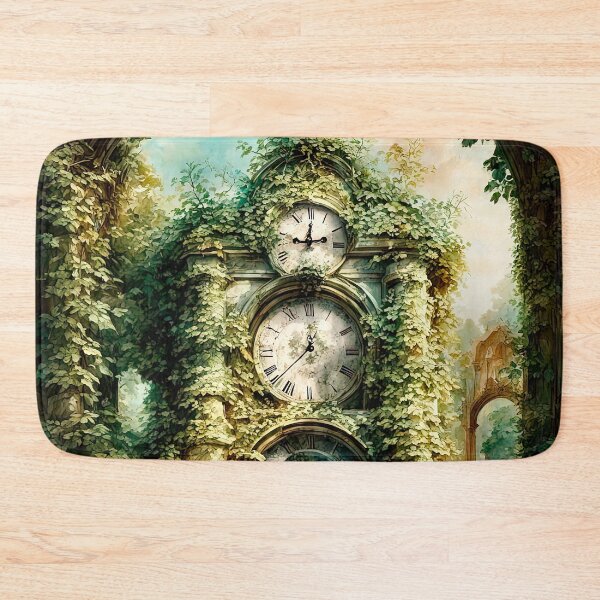 Item preview, An Antique Clock In An Abandoned Garden designed and sold by LanaGustavsson.