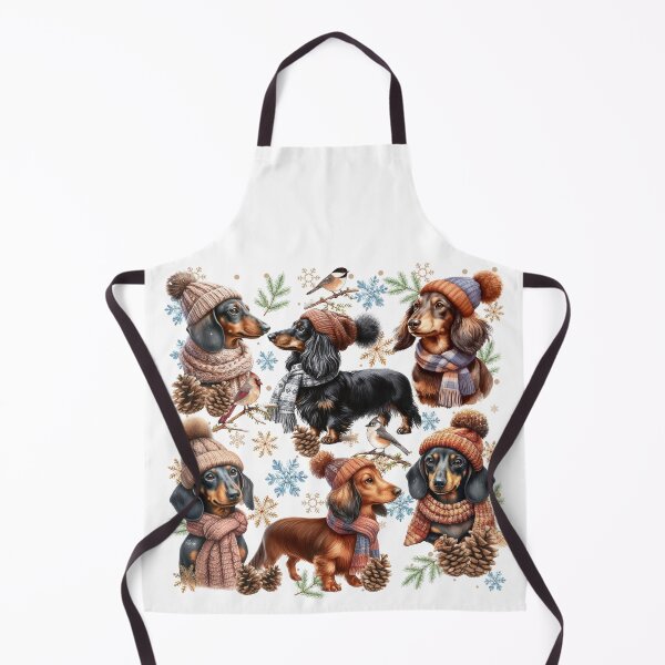 Item preview, Dachshund Winter Hats and Scarves designed and sold by Animals-on-me.