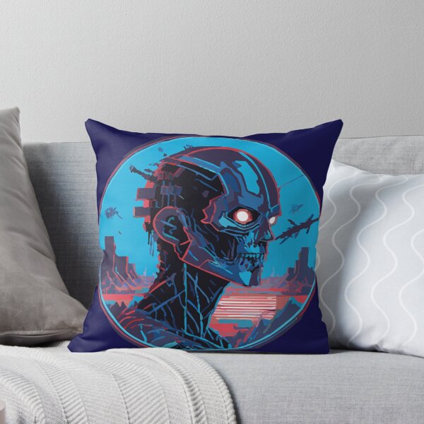 Item preview, Cyborg Zombie Apocalyptic City Blues designed and sold by ThoughtBubbleAp.