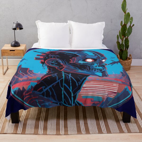 Item preview, Cyborg Zombie Apocalyptic City Blues designed and sold by ThoughtBubbleAp.