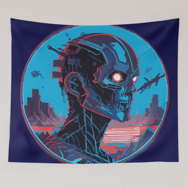 Item preview, Cyborg Zombie Apocalyptic City Blues designed and sold by Que Padre!.