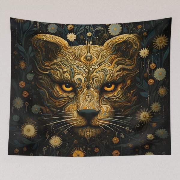 Item preview, abstract art print of a detailed tiger print designed and sold by dcrc.