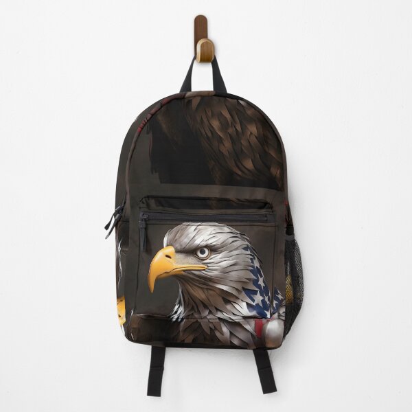 Item preview, Bald Eagle metal sculpture with blended American flag designed and sold by dcrc.