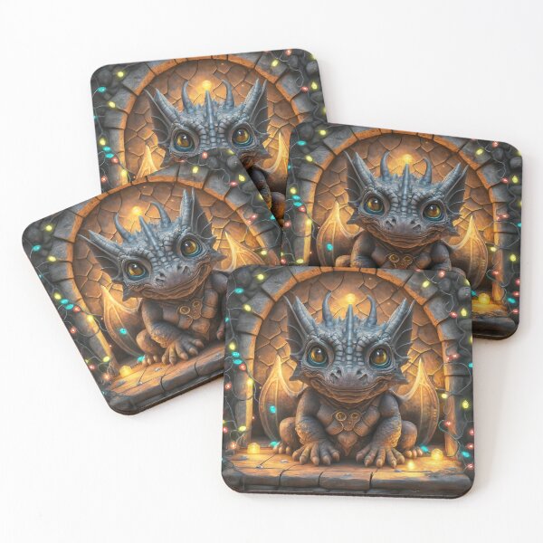 Item preview, Chibi Gargoyle Dragon: Festive Fantasy Fusion Delight designed and sold by DragonRealms.