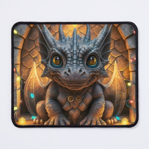 Item preview, Chibi Gargoyle Dragon: Festive Fantasy Fusion Delight designed and sold by DragonRealms.