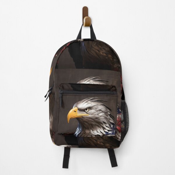Item preview, Bald Eagle metal sculpture with blended American flag designed and sold by dcrc.