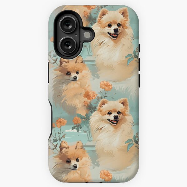 Vista previa del artículo con la obra «Perros 2 Pomerania 21», diseñado y vendido por DigitalPatternx.