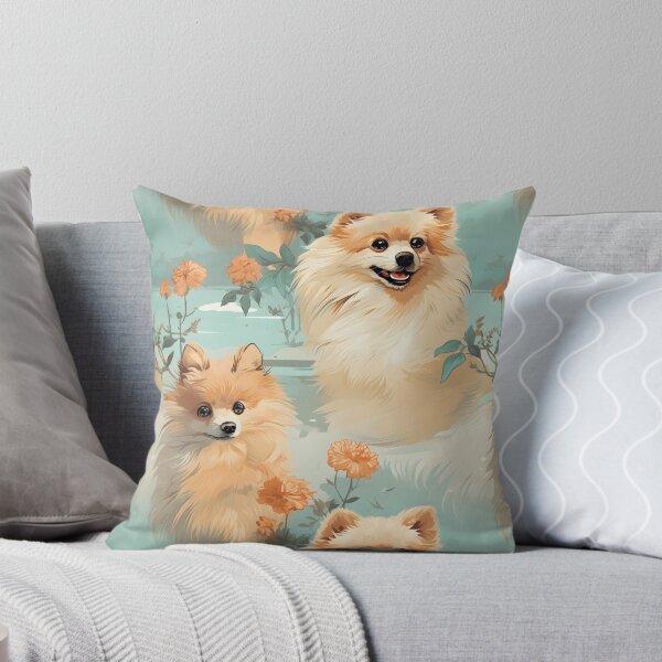 Aperçu de l'œuvre Chiens 2 Poméranie 21 créée et vendue par DigitalPatternx.