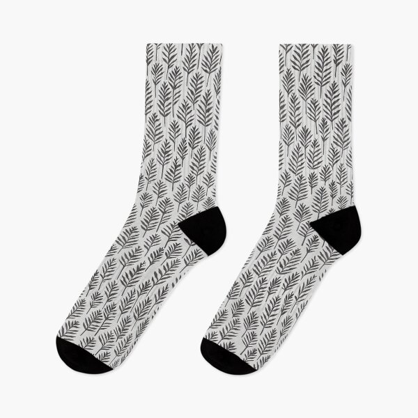 Item preview, Monochrome Botanical Leaf Pattern designed and sold by Varadar.