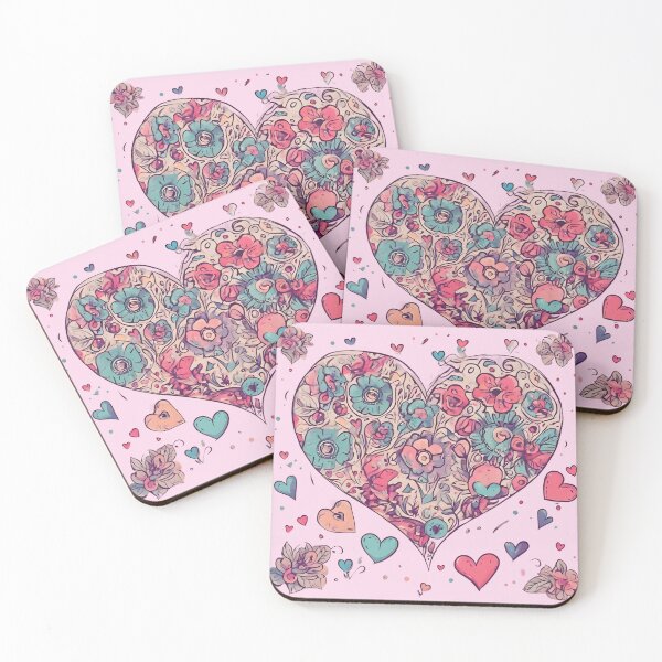 Item preview, Flowers and heart designed and sold by Just You Tee | Say It Loud, Wear It Proud.