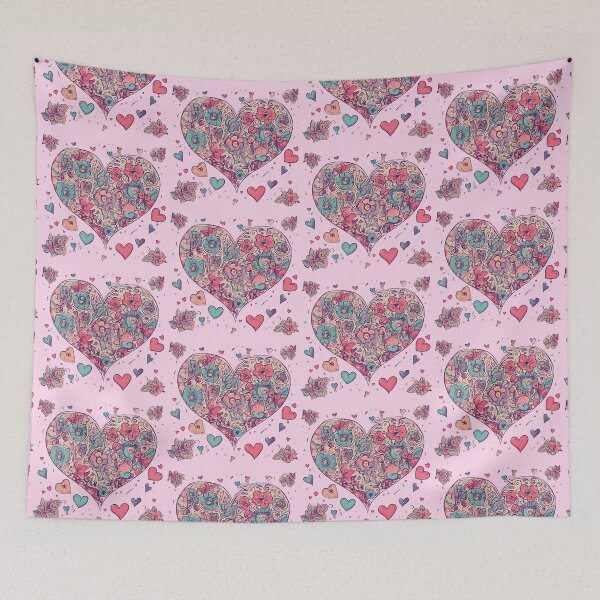Item preview, Flowers and heart designed and sold by Just You Tee | Say It Loud, Wear It Proud.