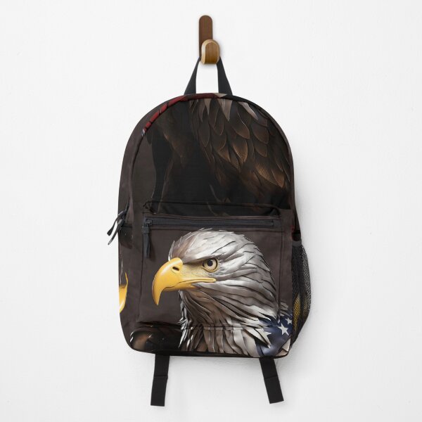 Item preview, Bald Eagle metal sculpture with blended American flag designed and sold by dcrc.