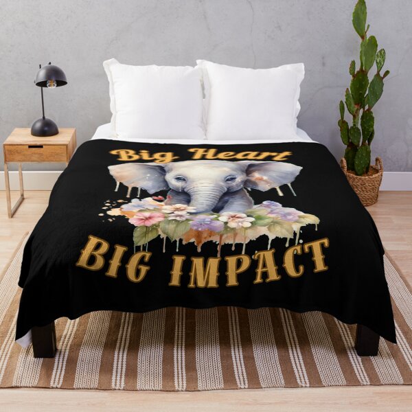 Item preview, Big Heart, Big Impact. elephant lover designed and sold by ElephantVibes.