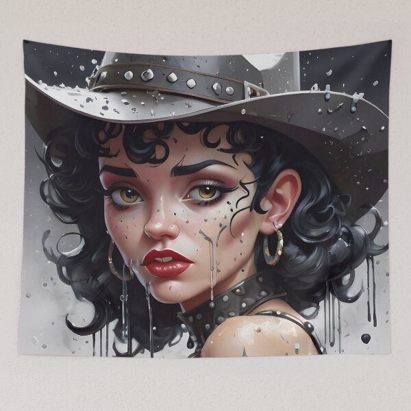 Artikelvorschau, Cowgirl Splatter Paint Splash entworfen und verkauft von TheArtOfPat.