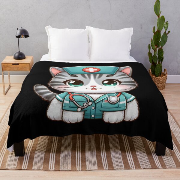 Item preview, An American Shorthair kitten wearing a nurse designed and sold by boss39.