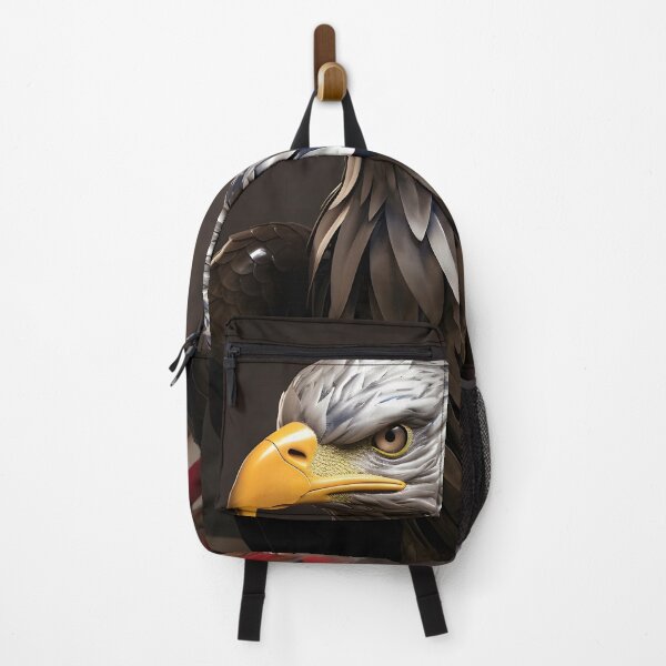 Item preview, Bald Eagle metal sculpture with blended American flag designed and sold by dcrc.