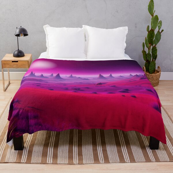 Item preview, Alien Valley - Deep red and Purple designed and sold by shakespeare1212.