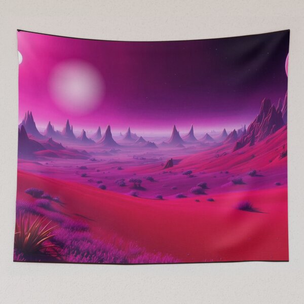 Item preview, Alien Valley - Deep red and Purple designed and sold by shakespeare1212.
