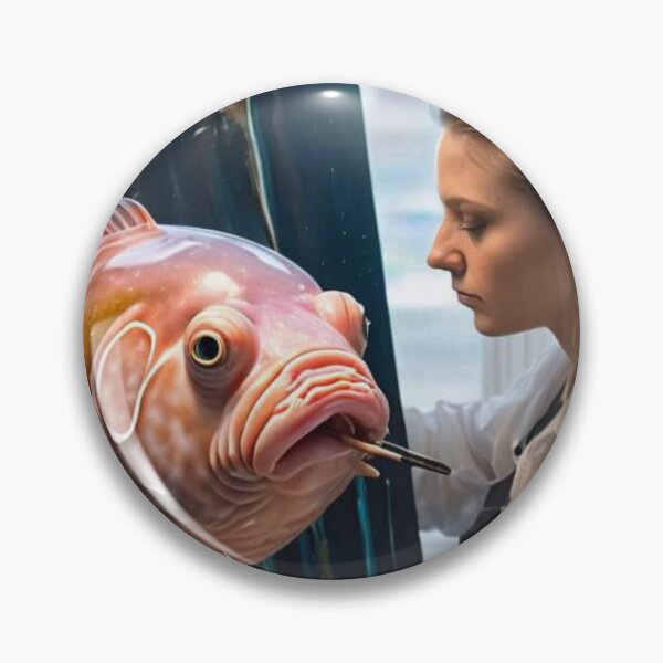 Artikelvorschau, Blobfish Painting Lustiges Streichgeschenk entworfen und verkauft von CheeseBlueprint.