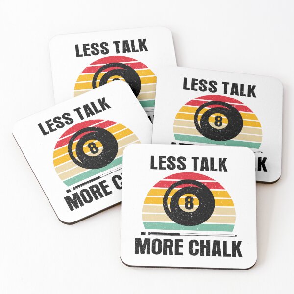 Item preview, Less Talk More Chalk Funny Pool Players  Billiards Gift designed and sold by sols.