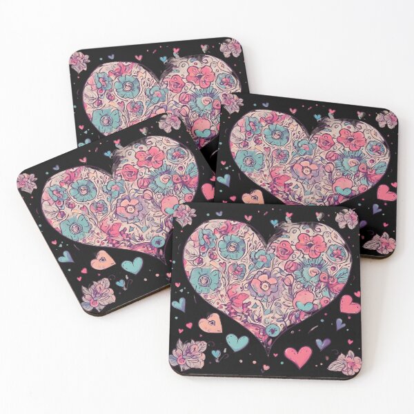 Item preview, Flowers and heart designed and sold by Just You Tee | Say It Loud, Wear It Proud.