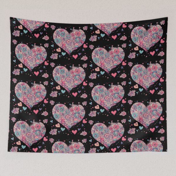 Item preview, Flowers and heart designed and sold by Just You Tee | Say It Loud, Wear It Proud.