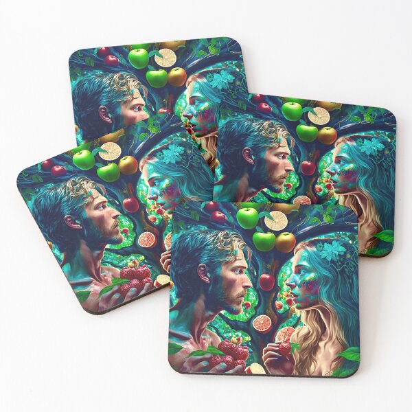 Item preview, Garden of Eden Adam and Eve | Christian Art designed and sold by Picasso-Prime.
