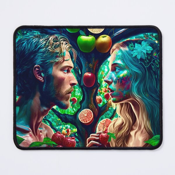 Item preview, Garden of Eden Adam and Eve | Christian Art designed and sold by Picasso-Prime.