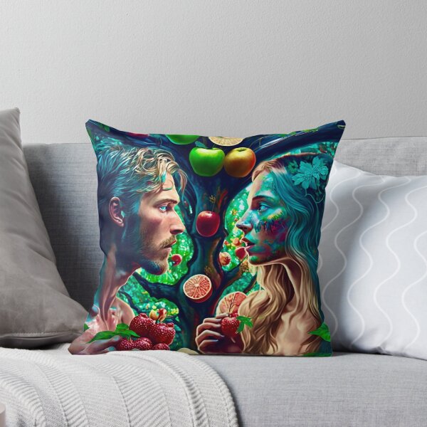 Item preview, Garden of Eden Adam and Eve | Christian Art designed and sold by Picasso-Prime.