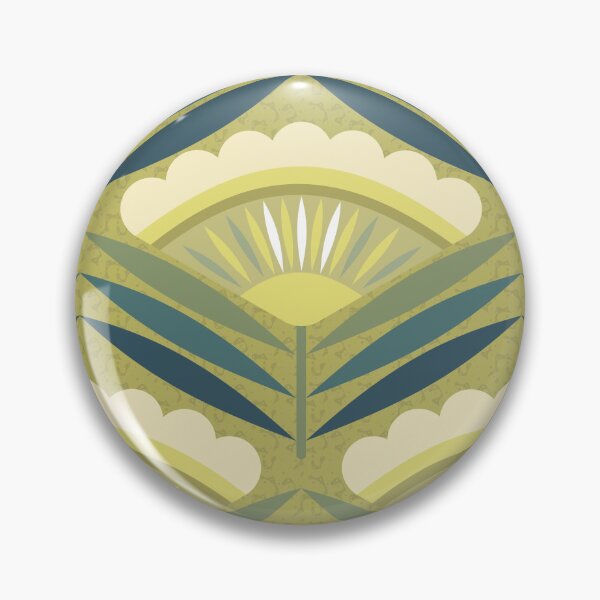 Item preview, Rochelle Flower - Green Vibe designed and sold by Carina Parry Studios.