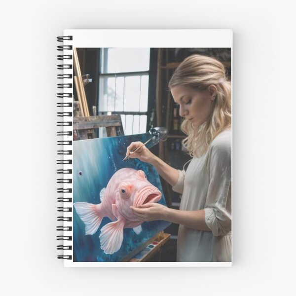 Artikelvorschau, Blobfish Painting Lustiges Streichgeschenk 02 entworfen und verkauft von CheeseBlueprint.