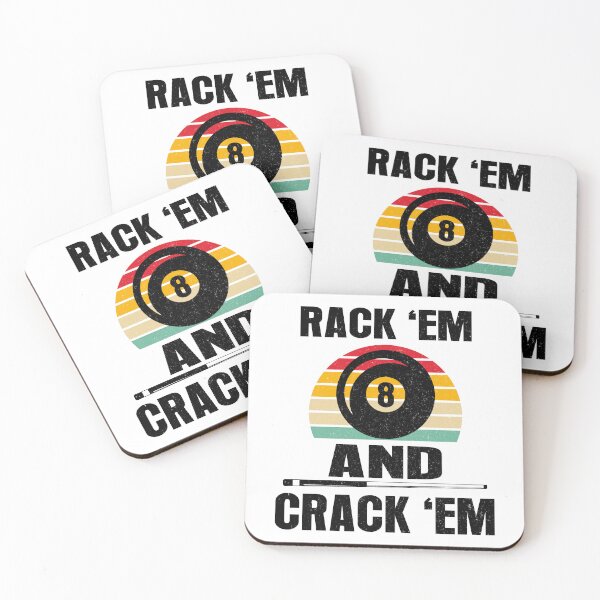 Item preview, Rack'Em And Crack' Em Funny Pool Players  Billiards Gift designed and sold by sols.