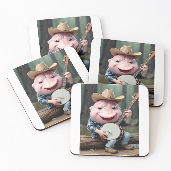 Item preview, Blobfish Banjo Musician Funny Gift designed and sold by CheeseBlueprint.
