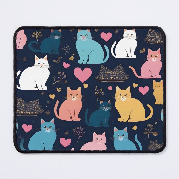 Item preview, Whimsical Cat Mosaic designed and sold by inkArtistryfine.
