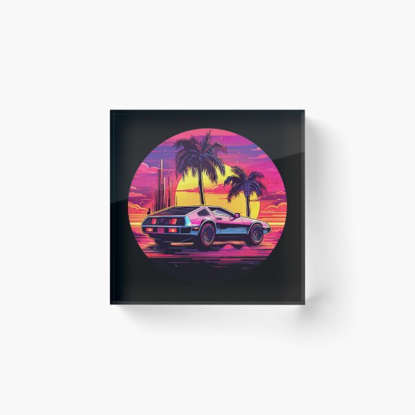Item preview, Cruise into the Sunset: Synthwave Dream in Neon designed and sold by jgvisualarts.