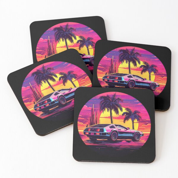 Item preview, Cruise into the Sunset: Synthwave Dream in Neon designed and sold by jgvisualarts.
