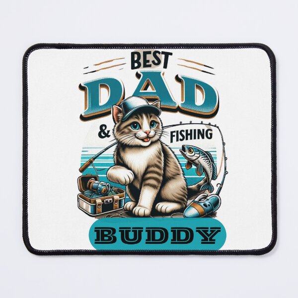 Item preview, Cat Dad Pet Lover Fishing Buddy designed and sold by Mundo Tees.