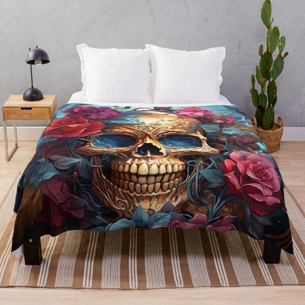 Item preview, Eternal Bloom Skull designed and sold by inkArtistryfine.