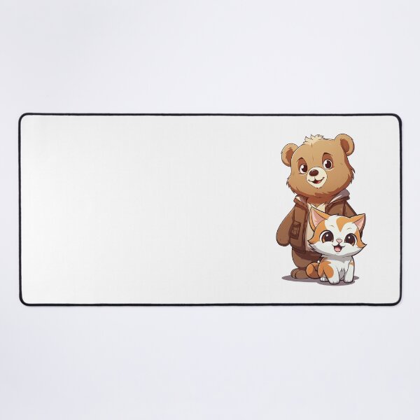 Item preview, kitty cat and teddy bear designed and sold by hermeneutic.