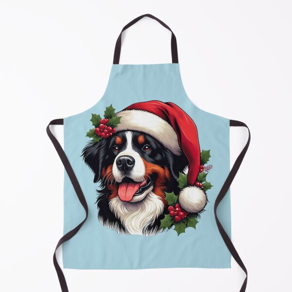 Item preview, Bernese Mountain Dog in a Santa designed and sold by HeadTurningArt.