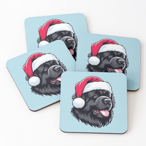 Item preview, Newfoundland in a Santa Hat designed and sold by HeadTurningArt.